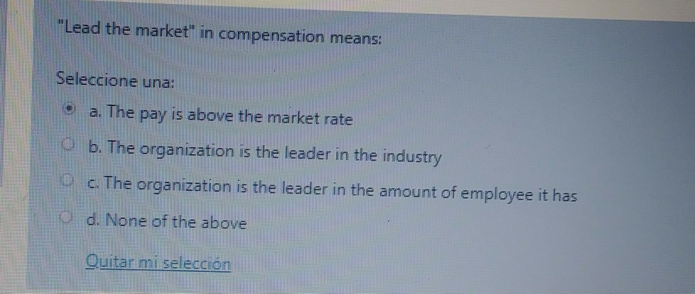 When we talk about quantitative methods of job