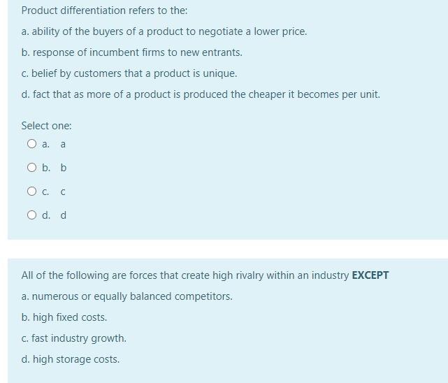 If a resource is 'inimitable' a competitor finds