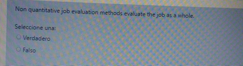 When we talk about quantitative methods of job
