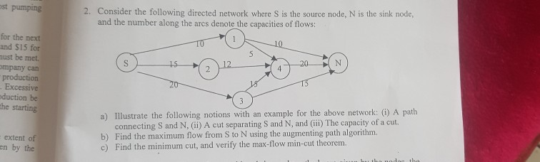 st pumping 2. Consider the following directed
