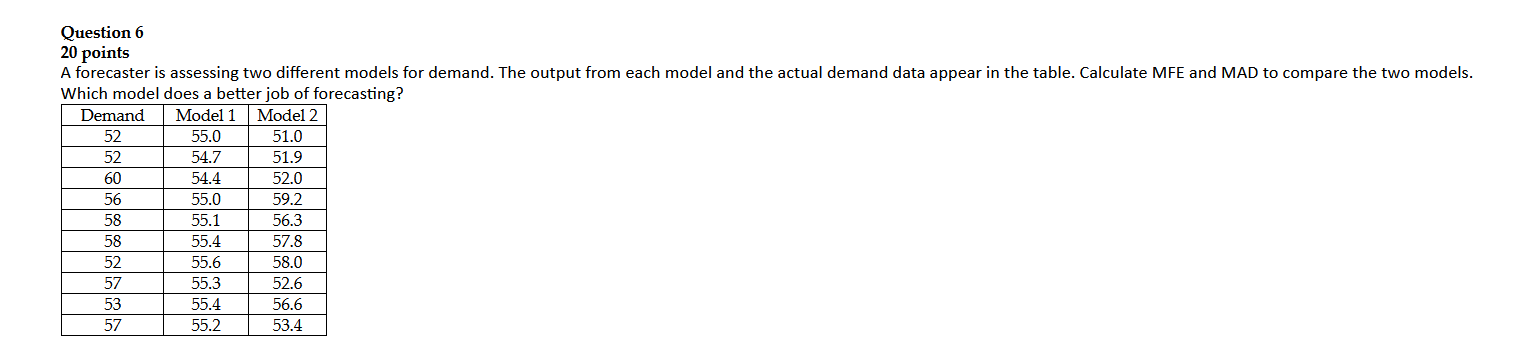 Please Answer for me! Thanks! Question 6 20