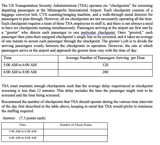 The US Transportation Security Administration