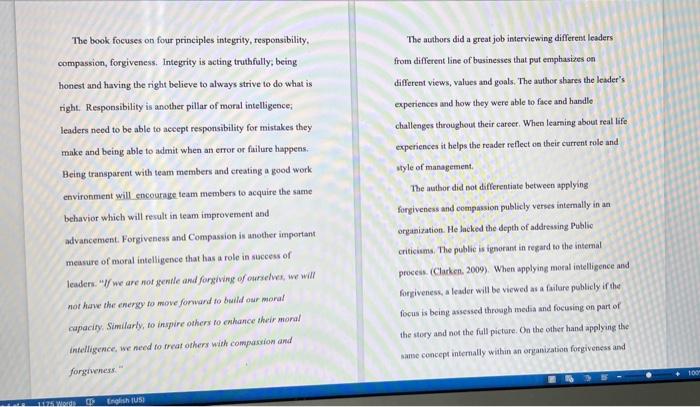 ts e Instructions ion Read the following writing