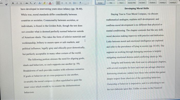 ts e Instructions ion Read the following writing