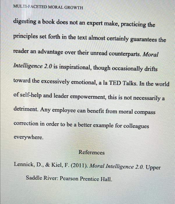 ts e Instructions ion Read the following writing