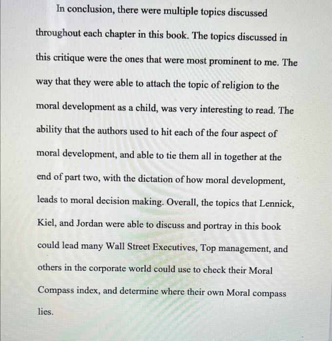 ts e Instructions ion Read the following writing