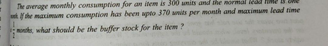 Operations Management The average monthly