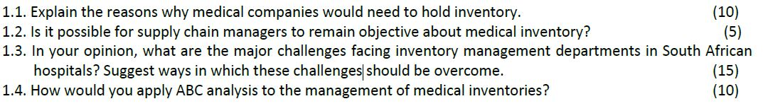 (40) QUESTION 1 Read the case below carefully and