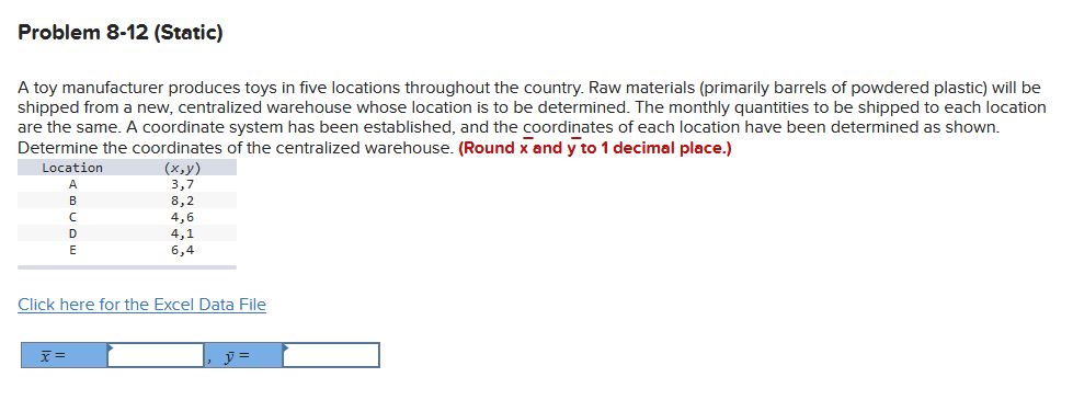 A toy manufacturer produces toys in five