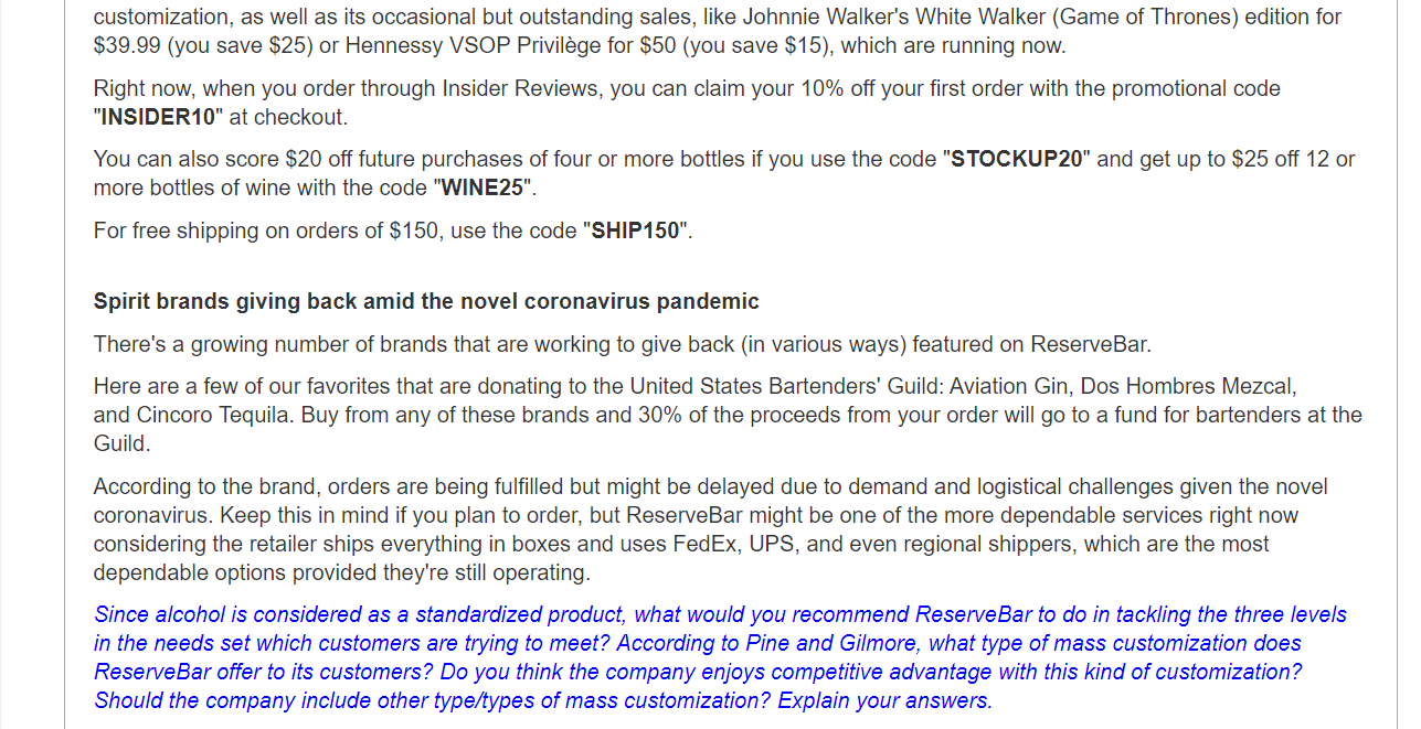 Customer Relationship Management Please answer