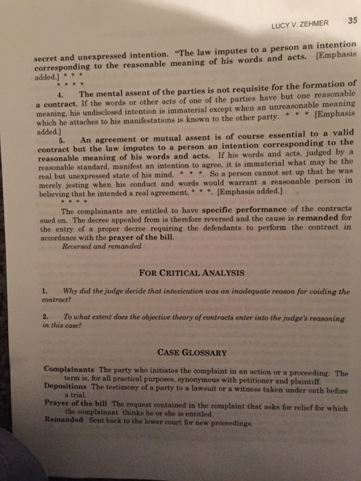 - Why did the judge decide that intoxication was
