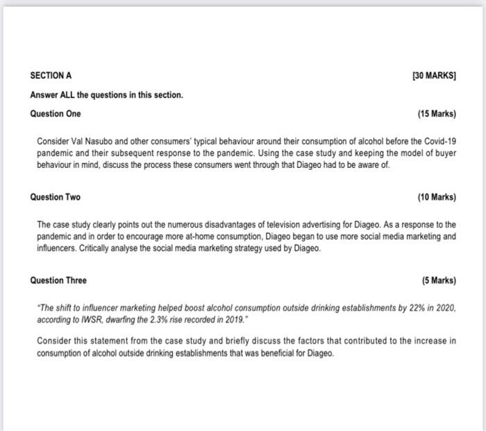 Answer ALL the questions in this section.