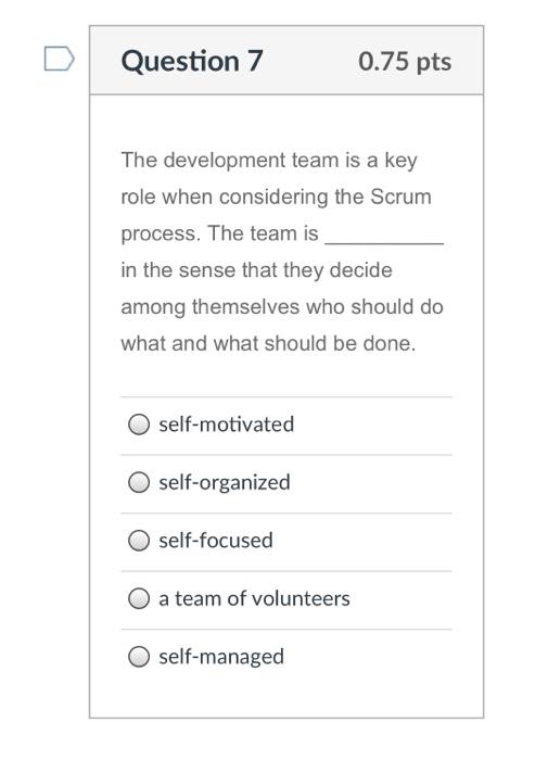 please solve all probems Question 7 0.75 pts The