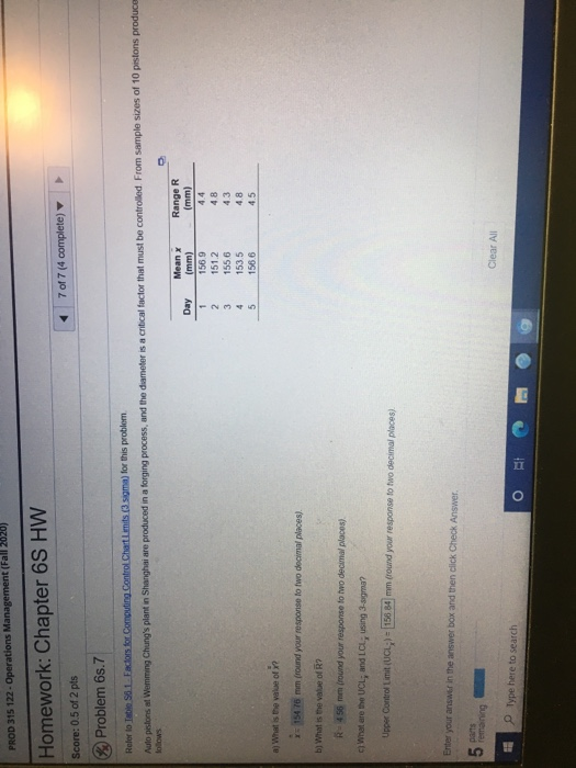 PROD 315 122 - Operations Management (Fall 2020)