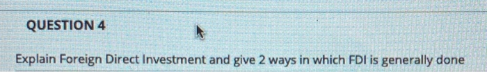 QUESTION 2 1. Explain the Porter's Diamond Model.