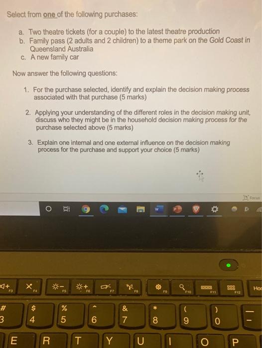 i had already choosen c ) a new family car . i