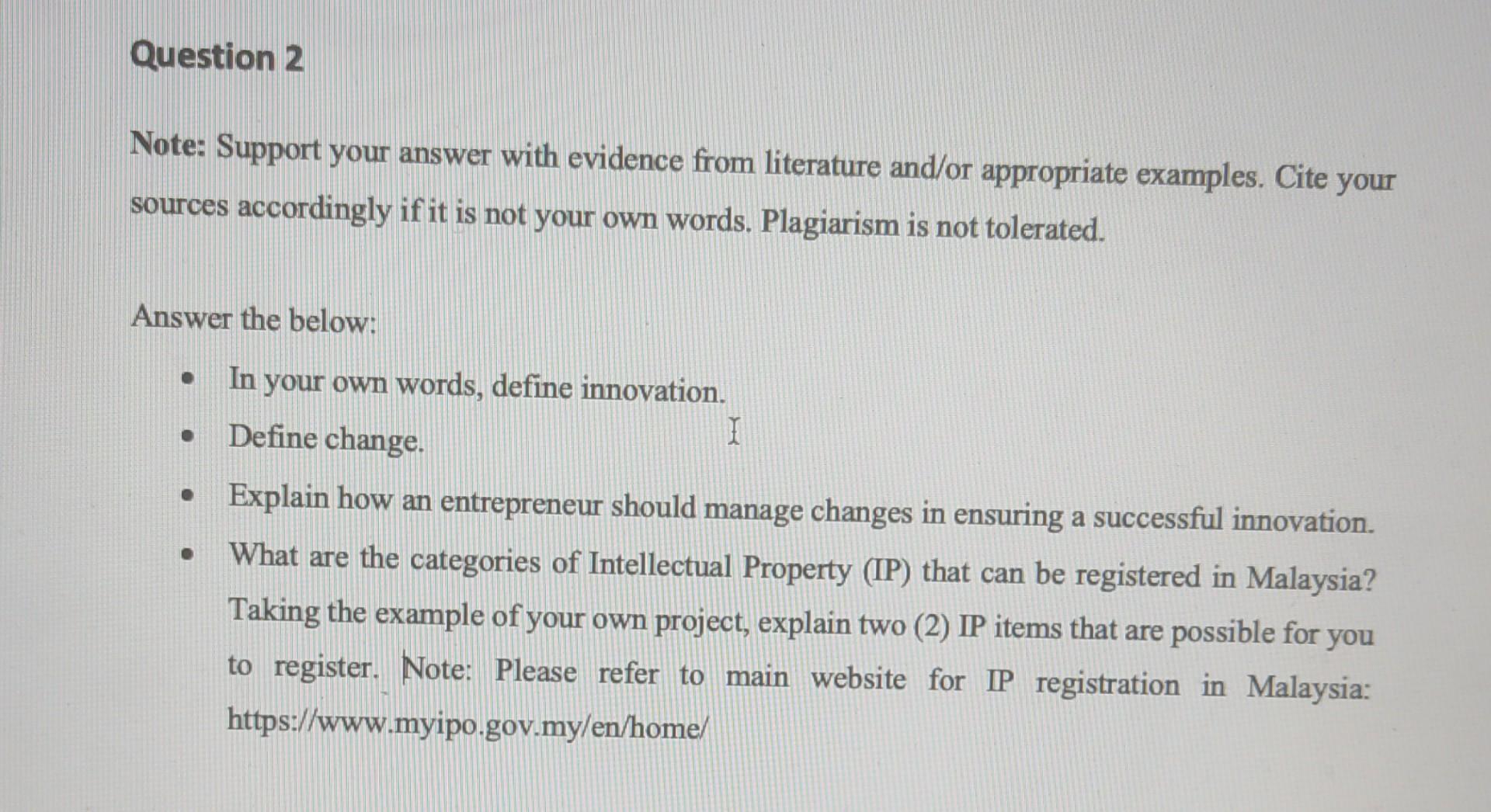 note: answer should avoid plagiarism and should