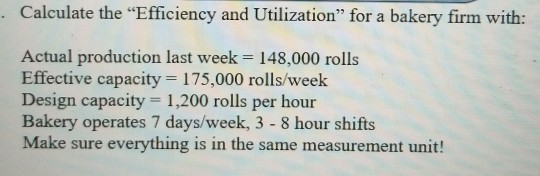 please help show the necessary calculations to