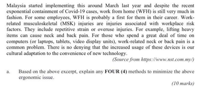 Malaysia started implementing this around March