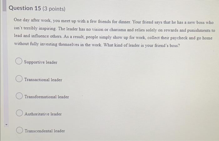 One day after work, you meet up with a few