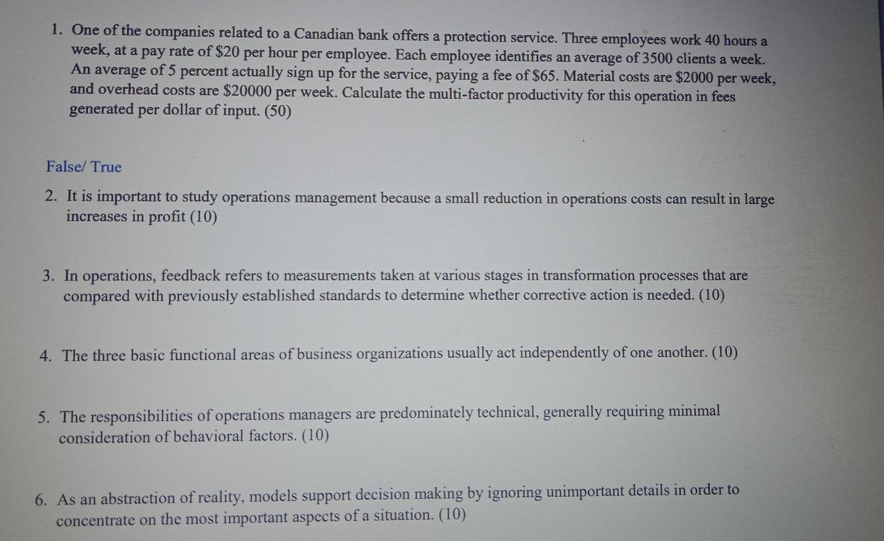 1. One of the companies related to a Canadian