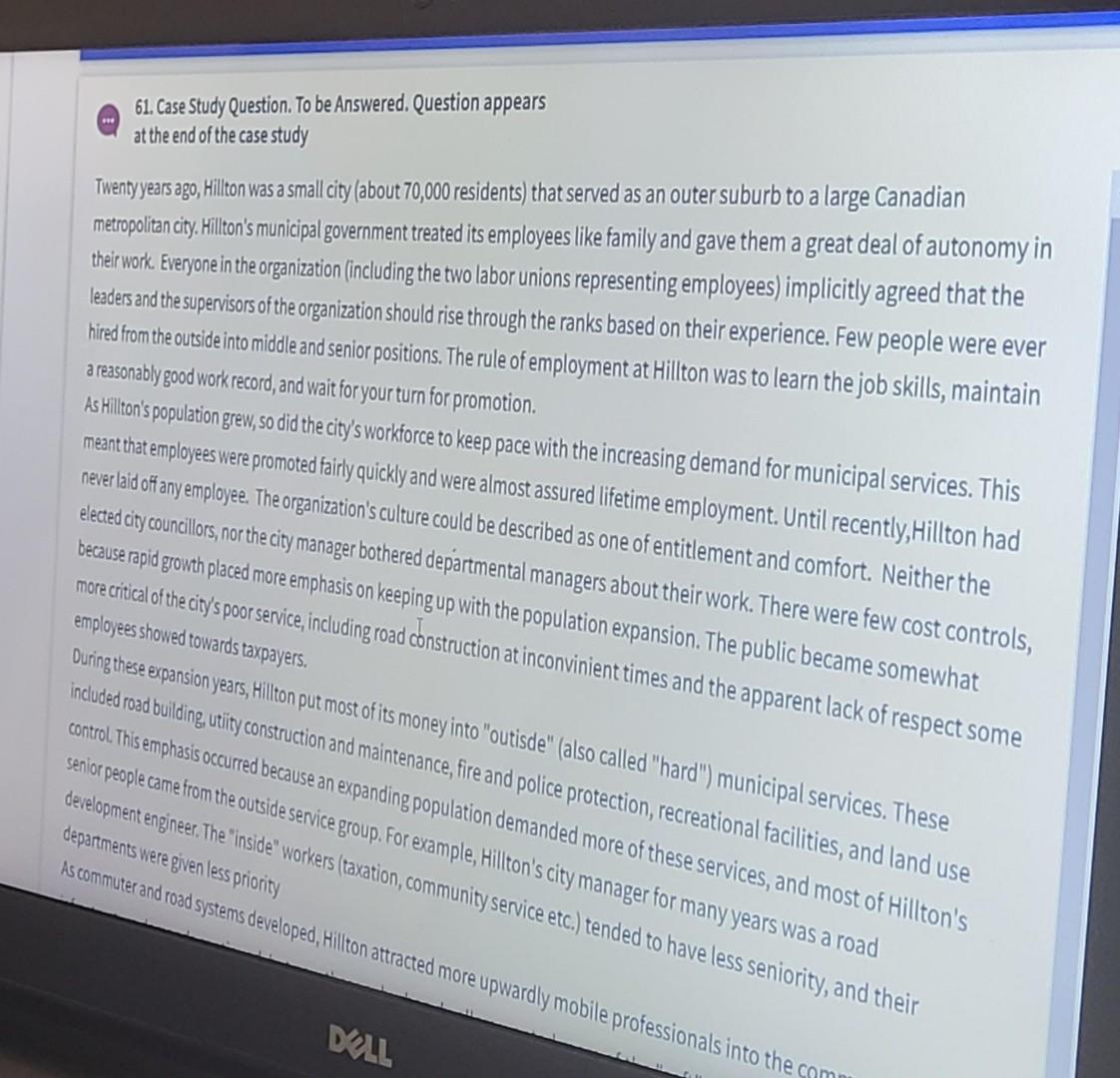 Please Help me answer that. 61. Case Study