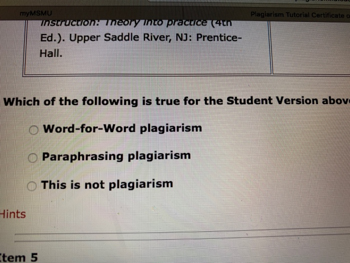 Item 4 In the case below, the original source