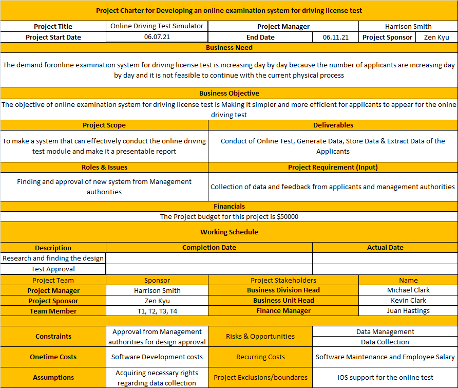 create a scope statement draft regarding to the