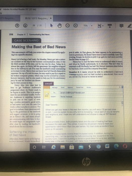 Instructions In order to complete your case