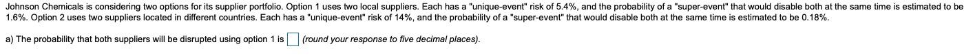 b) The probability that both suppliers will be
