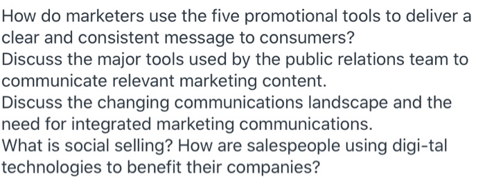 How do marketers use the five promotional tools