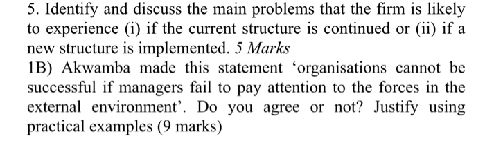 TIME ALLOWED: One Week ANSWER ALL QUESTIONS IN