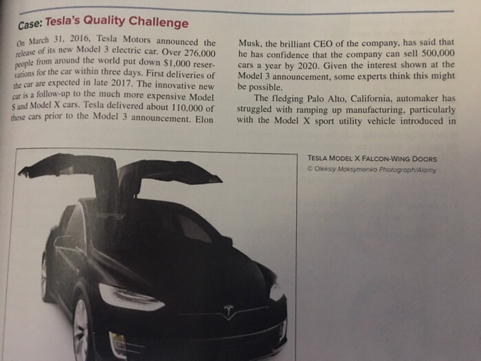 This comprehensive case is about Teslas quality