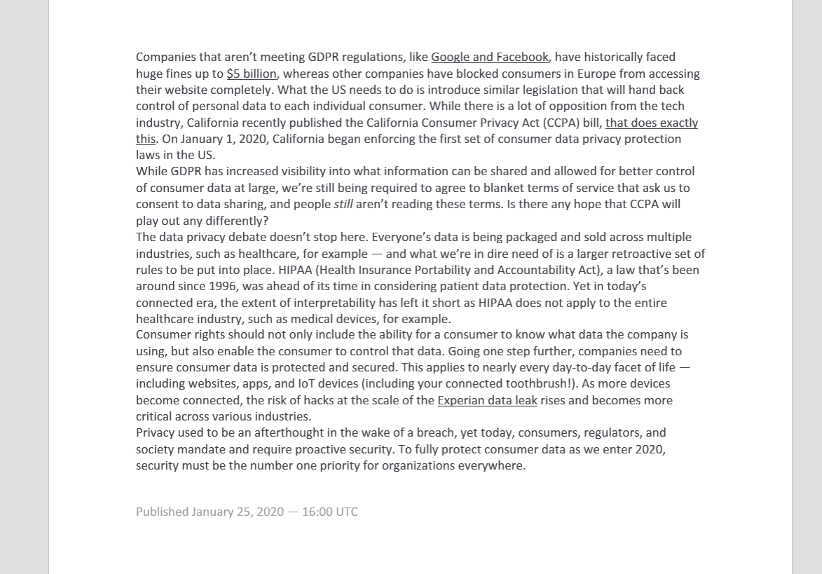 Case 3: Critique Writing 20 marks Read and