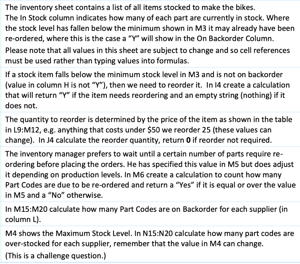 A B D E F G H J K L M N Inventory Inventory