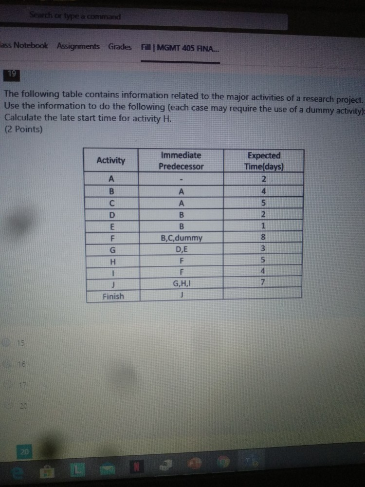 Search or type a command Class Notebook