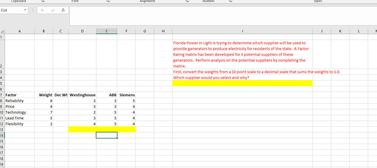 Clipboard Font Alignment Number Styles E14 X fr A