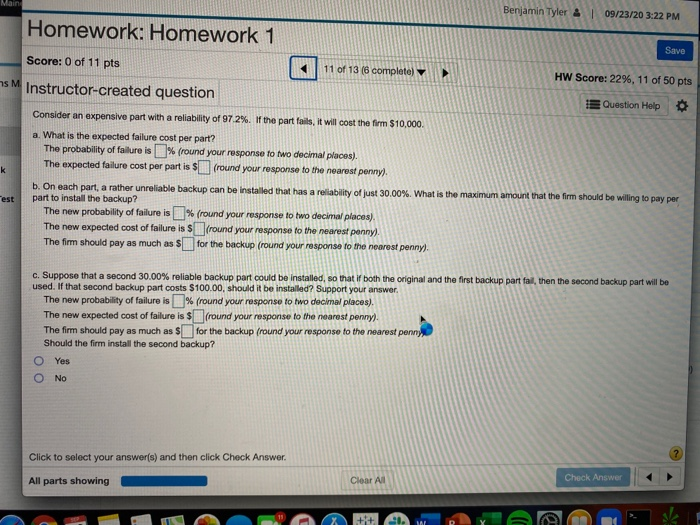 Main Benjamin Tyler & | 09/23/20 3:22 PM