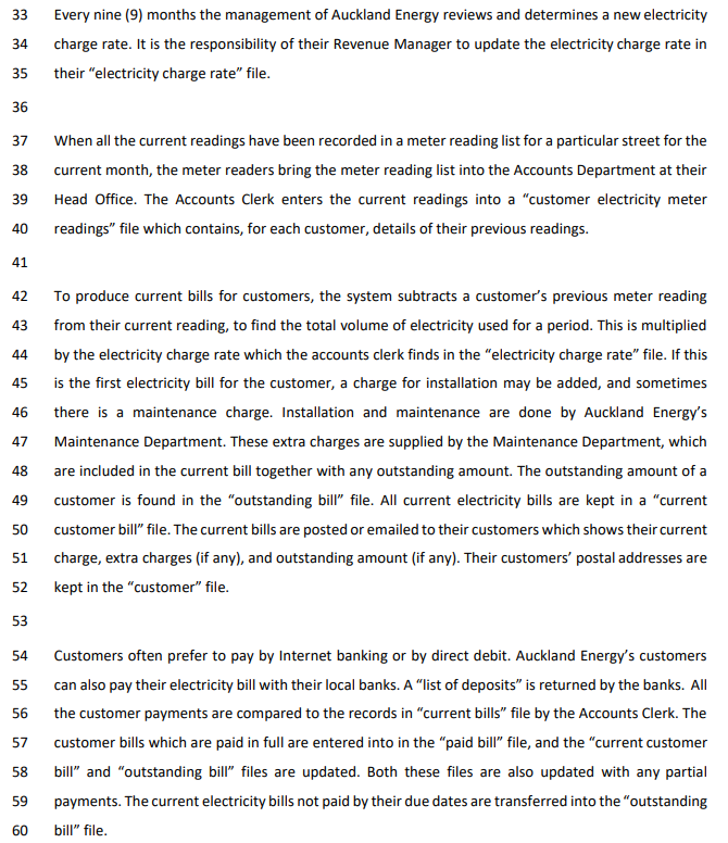 1. Draw a top (high) level data flow diagram that