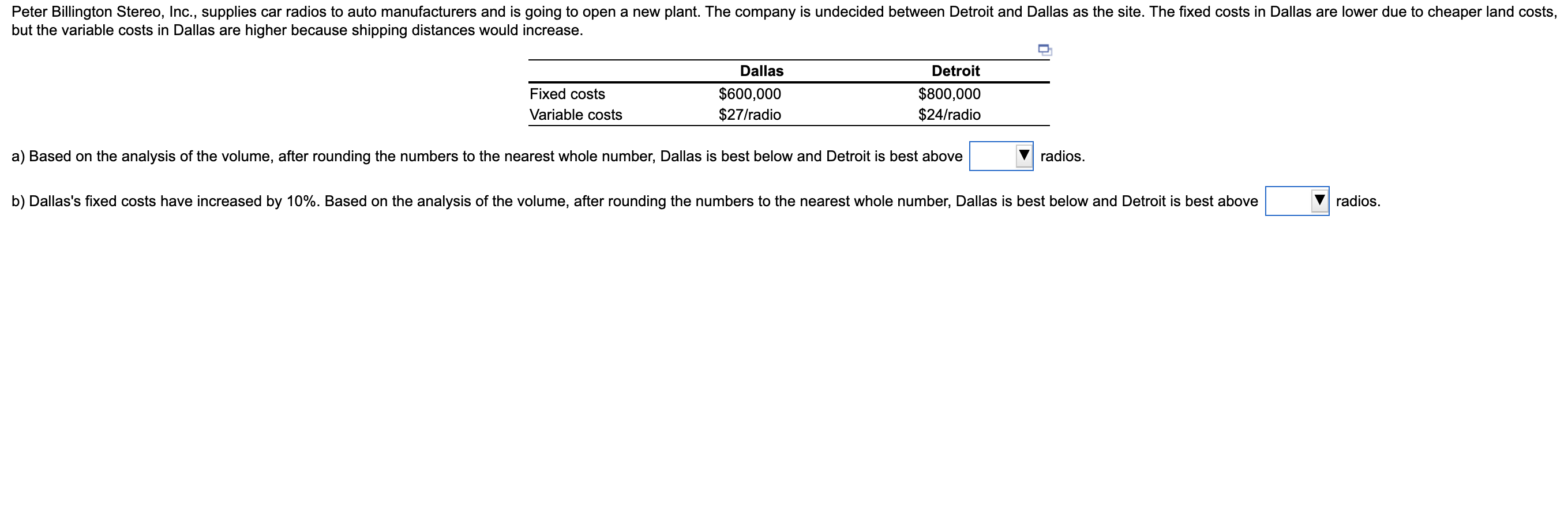 Peter Billington Stereo, Inc., supplies car