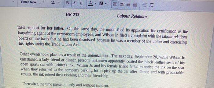 3) Using the four (4) Labour Relations Board