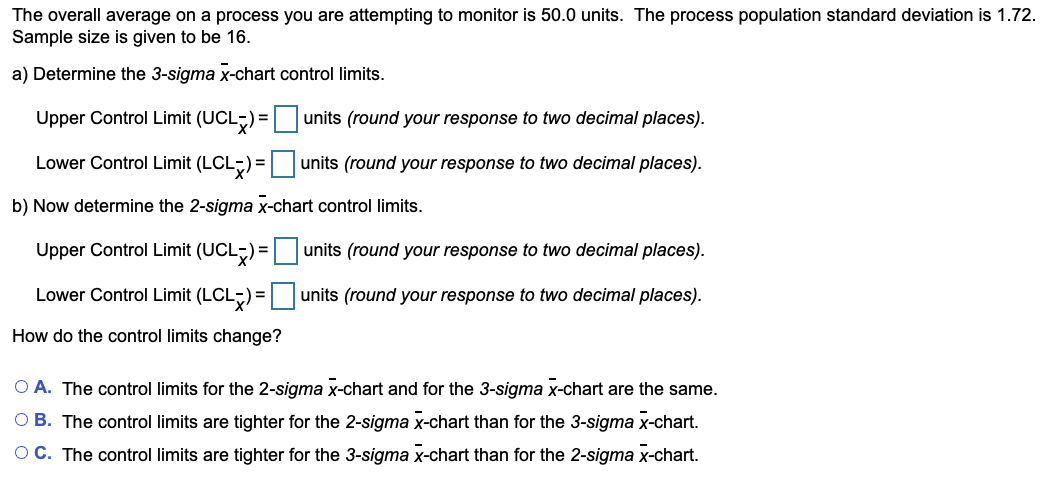 The overall average on a process you are