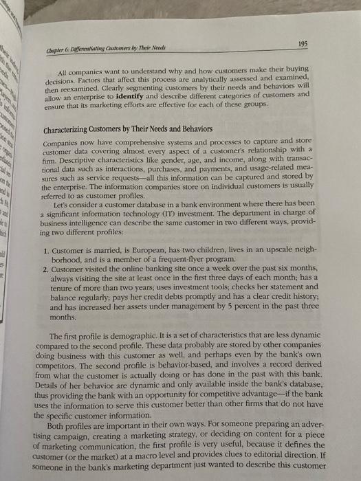 Define "customers." Why is this a difficult task