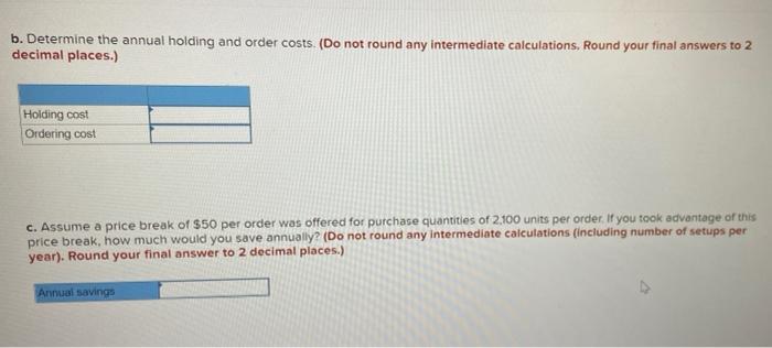 Given the following information, formulate an