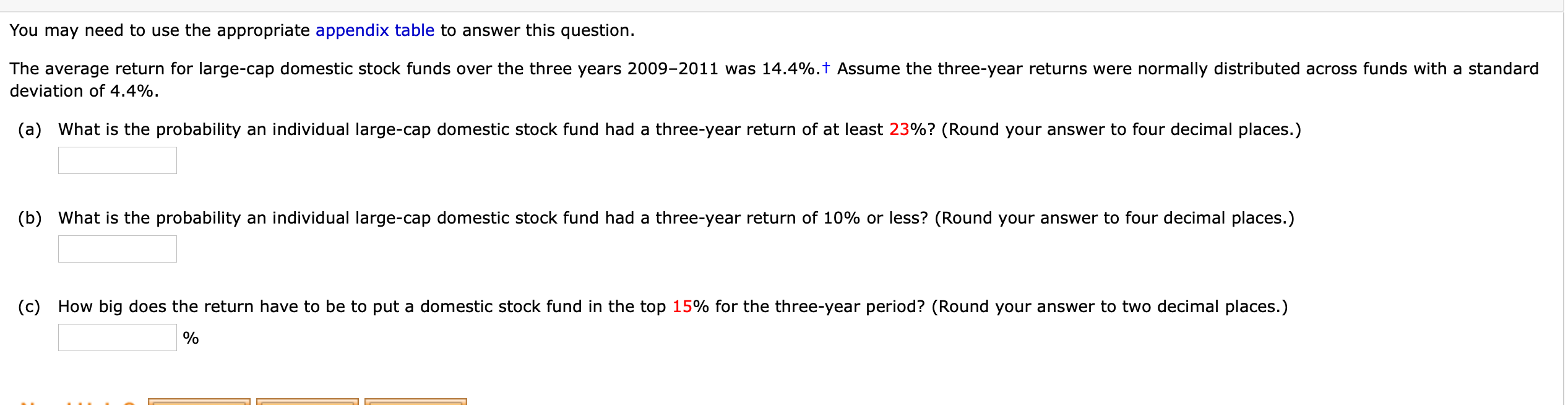 You may need to use the appropriate appendix