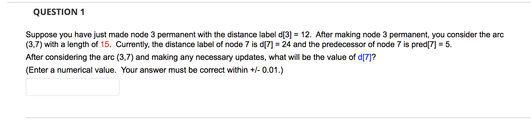 QUESTION 1 = Suppose you have just made node 3