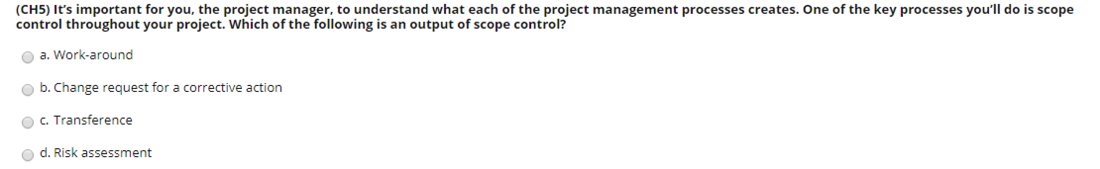 (CH5) It's important for you, the project