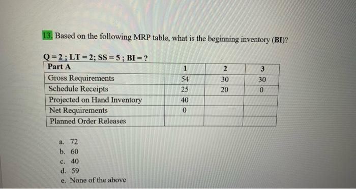 pls answer all 18. We know that in Week 1, there