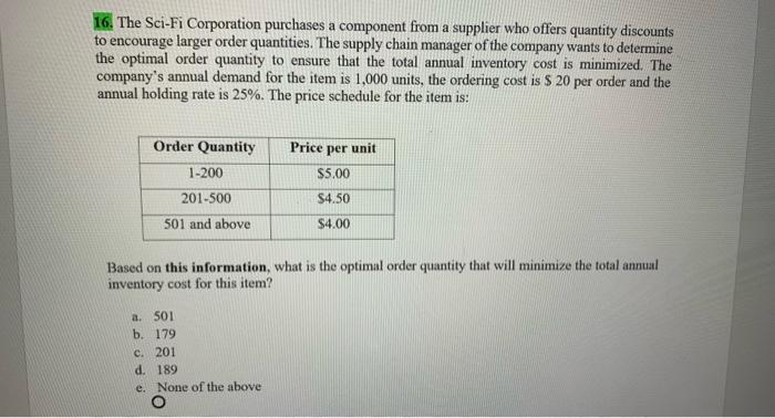  pls answer all 18. We know that in Week 1, there