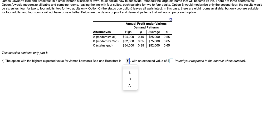 mes Lawson's Bed and Breakfast, in a small